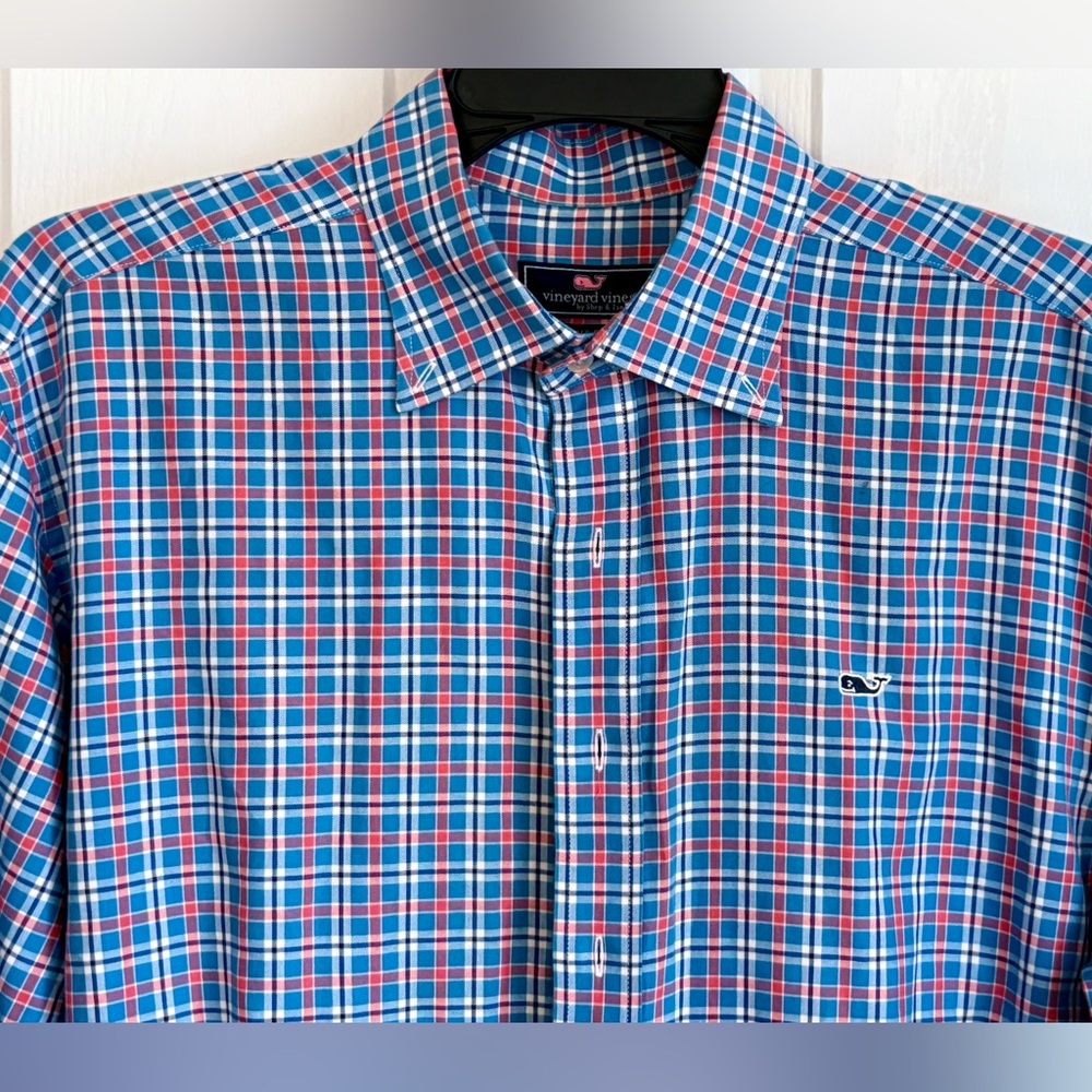 VINEYARD VINES MEN’S SHIRT , PLAID LONG SLEEVED, size large